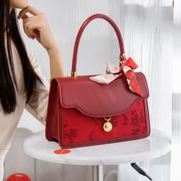 image-Red Wedding Bag Bridal Bag Women's New Large Capacity