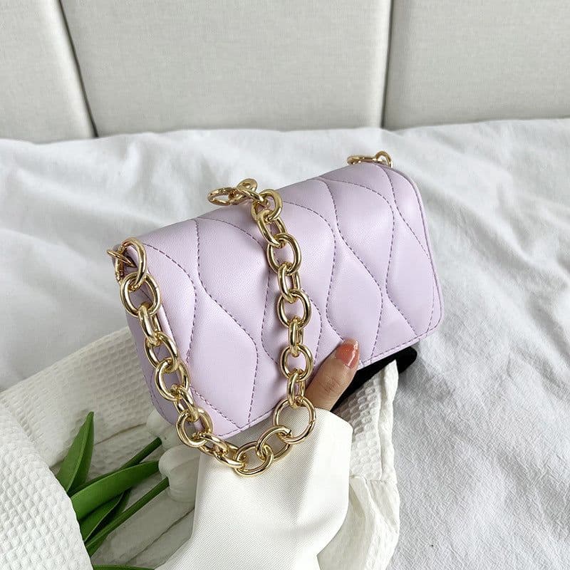 image-New Fashion Rhombus Chain Small Square Bag Casual All-matching