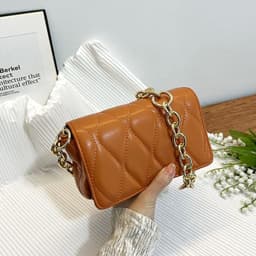 image-New Fashion Rhombus Chain Small Square Bag Casual All-matching