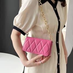 image-New Fashion Rhombus Chain Small Square Bag Casual All-matching