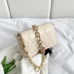 image-New Fashion Rhombus Chain Small Square Bag Casual All-matching
