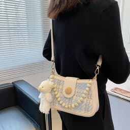 image-New Shoulder Bag Girls' Casual Messenger Bag Pendant