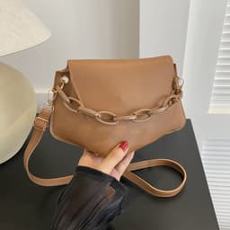 image-Internet Celebrity Fashion Chain Commuter Western Style Shoulder Messenger Bag