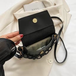 image-Internet Celebrity Fashion Chain Commuter Western Style Shoulder Messenger Bag