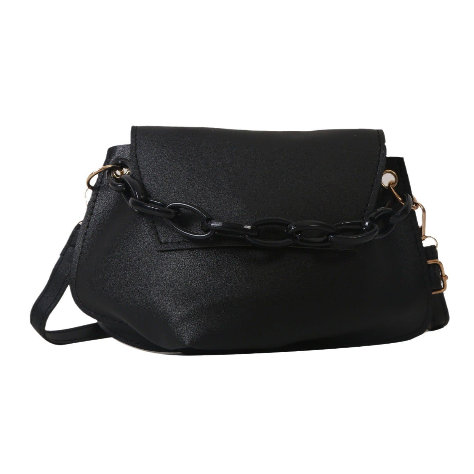 image-Internet Celebrity Fashion Chain Commuter Western Style Shoulder Messenger Bag