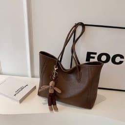 image-Large Capacity Autumn And Winter Shoulder Bag Casual Retro Class Commuter Tote