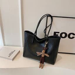 image-Large Capacity Autumn And Winter Shoulder Bag Casual Retro Class Commuter Tote