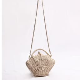 image-Women's Woven Shoulder Handbag Shell-shaped Chain Pouch
