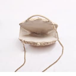 image-Women's Woven Shoulder Handbag Shell-shaped Chain Pouch