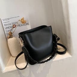 image-Fashion Retro One-shoulder Crossbody Underarm Bucket Bag