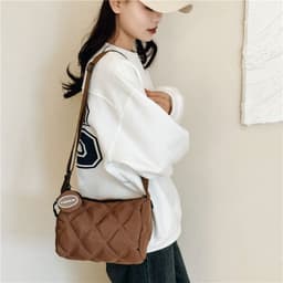 image-Fashionable Stylish Diamond Embroidery Thread Street Trendy Crossbody Bag