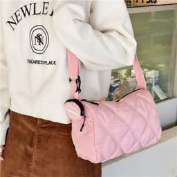 image-Fashionable Stylish Diamond Embroidery Thread Street Trendy Crossbody Bag