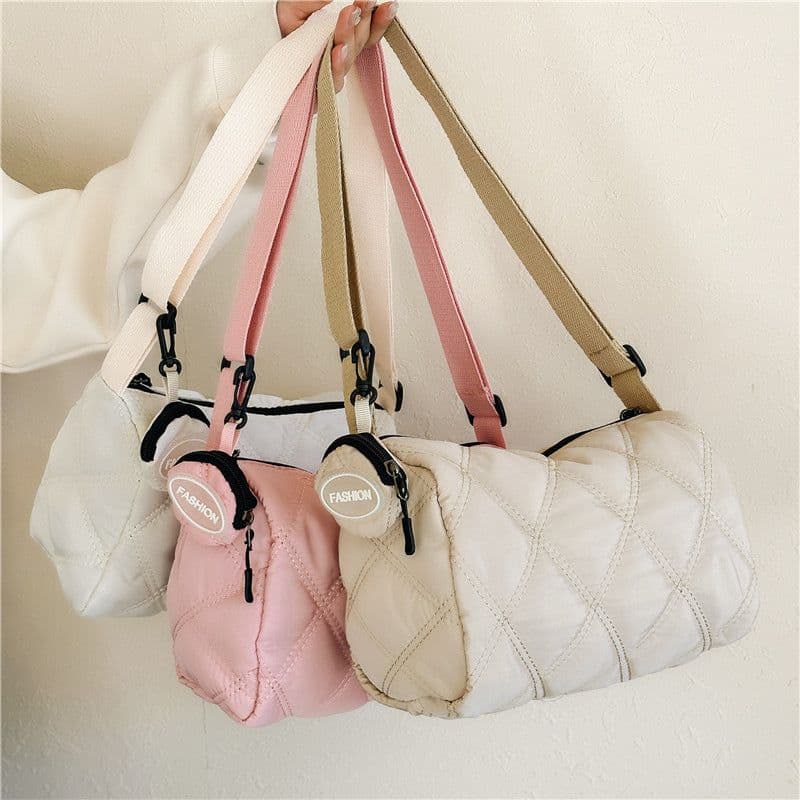 image-Fashionable Stylish Diamond Embroidery Thread Street Trendy Crossbody Bag