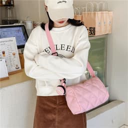 image-Fashionable Stylish Diamond Embroidery Thread Street Trendy Crossbody Bag