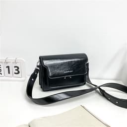 image-Simple PU Small Square Student Fashion Casual All-match Shoulder Bag