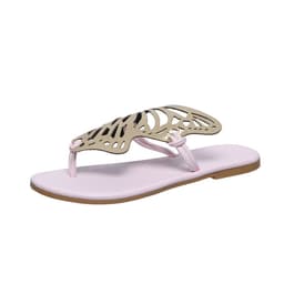 image-Fashion Hollow Butterfly Flip-Flops Summer Sandals For Women Casual Beach Shoes New Low Heel Flat Slides Slippers