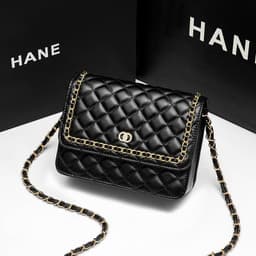image-All-matching One Shoulder New Trendy Classic Style Rhombus Chain Bag