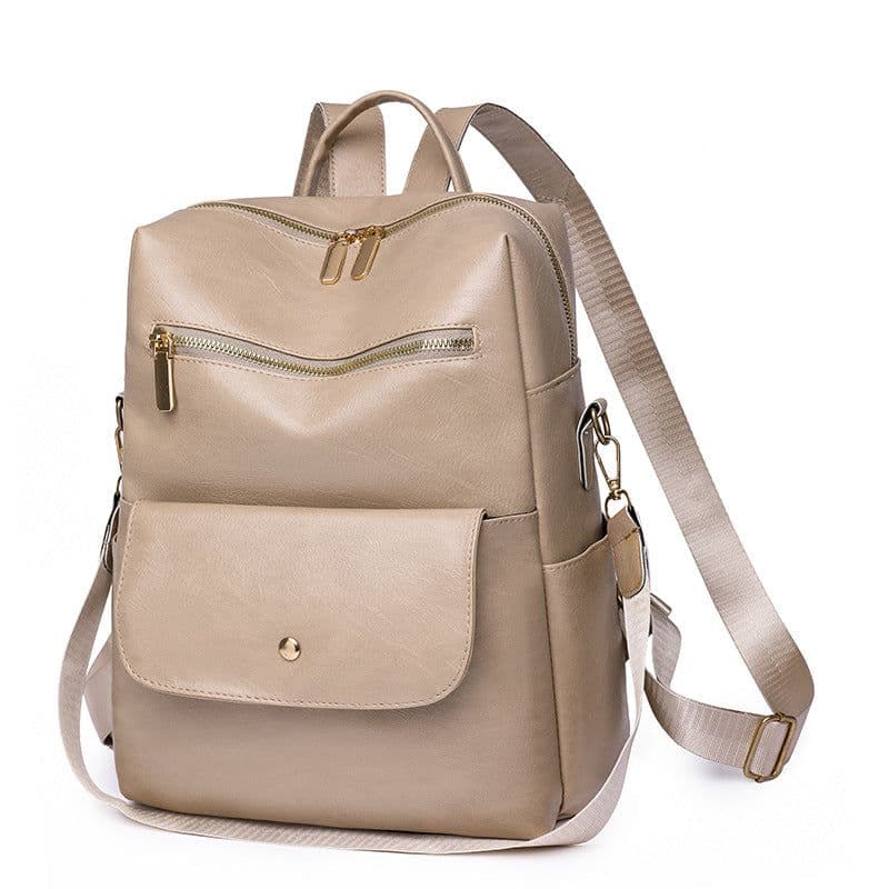 image-Retro Fashion Ladies Backpack Casual All-match Multifunctional Outdoor Travel Bag