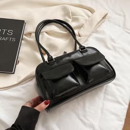 image-Multi-pocket Design Shoulder Bag Fashion Versatile Square Handbags Women Underarm Bags