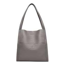 image-Solid Color Shoulder Bag Women's Fashion Large Capacity Handbag Crossbody Shopping Bags
