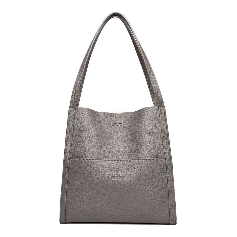 image-Solid Color Shoulder Bag Women's Fashion Large Capacity Handbag Crossbody Shopping Bags