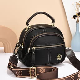 image-Versatile Crossbody Bag For Women Multi-zipper Design Shoulder Bags With Portable Fashion Handbags Small Square Bag