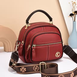 image-Versatile Crossbody Bag For Women Multi-zipper Design Shoulder Bags With Portable Fashion Handbags Small Square Bag