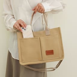 image-New Canvas Shoulder Bag Women Large Capacity Multi-pocket Handbags Casual Crossbody Shopper Bags For Students