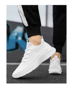 image-Breathable White Mesh Men's Casual Sneaker