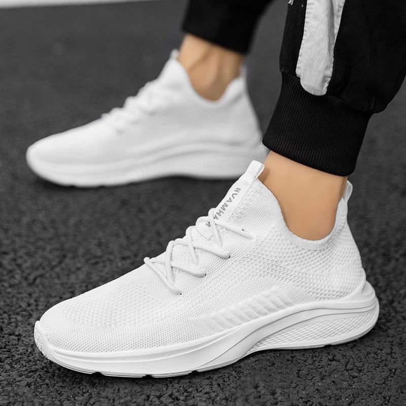 image-Breathable White Mesh Men's Casual Sneaker