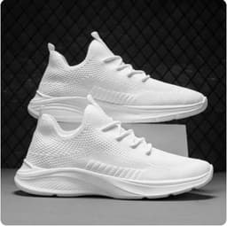 image-Breathable White Mesh Men's Casual Sneaker