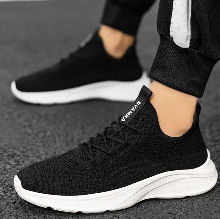 image-Breathable White Mesh Men's Casual Sneaker
