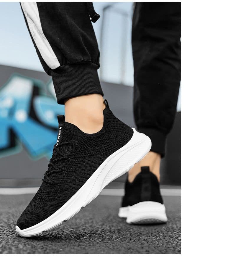 image-Breathable White Mesh Men's Casual Sneaker