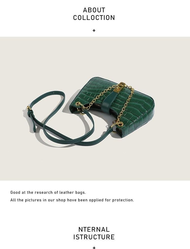 image-Fashionable Stone Pattern High-grade Shoulder Underarm Small Square Bag