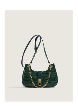 image-Fashionable Stone Pattern High-grade Shoulder Underarm Small Square Bag