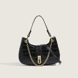 image-Fashionable Stone Pattern High-grade Shoulder Underarm Small Square Bag