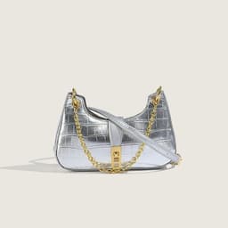 image-Fashionable Stone Pattern High-grade Shoulder Underarm Small Square Bag