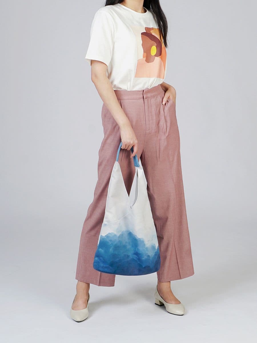 image-Simple Artistic Canvas Bag Female Large Capacity Shoulder Bag