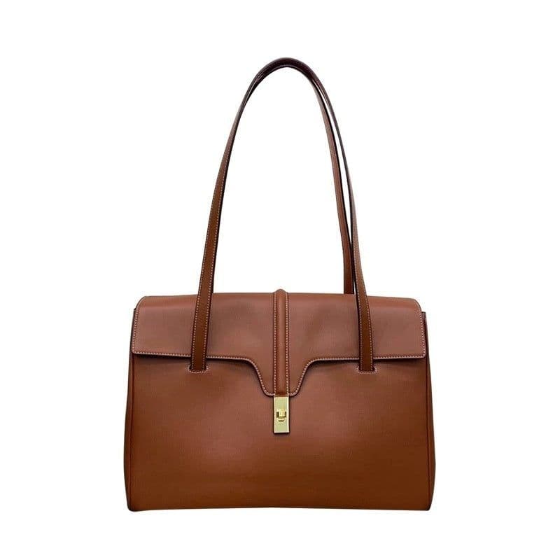 image-Large Capacity Totes First Layer Cowhide