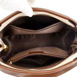 image-Bucket Bag Women's Leather Large-capacity Crossbody Bag