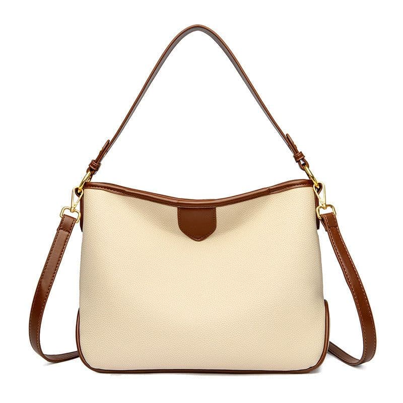 image-Bucket Bag Women's Leather Large-capacity Crossbody Bag