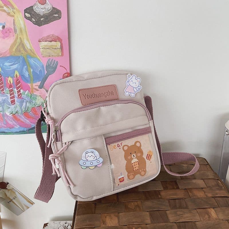 image-Cute Creative Transparent Student Cross-body Casual Simple Shoulder Bag