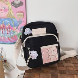 image-Cute Creative Transparent Student Cross-body Casual Simple Shoulder Bag