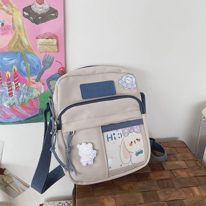 image-Cute Creative Transparent Student Cross-body Casual Simple Shoulder Bag