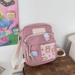 image-Cute Creative Transparent Student Cross-body Casual Simple Shoulder Bag