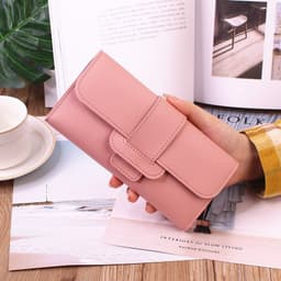 image-Women's Long Wallet Tri-fold Clutch Large Capacity