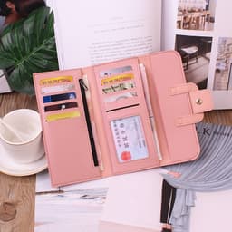 image-Women's Long Wallet Tri-fold Clutch Large Capacity