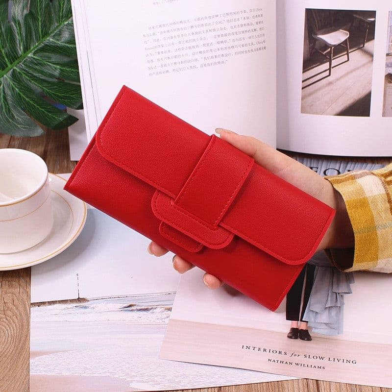 image-Women's Long Wallet Tri-fold Clutch Large Capacity