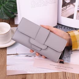 image-Women's Long Wallet Tri-fold Clutch Large Capacity