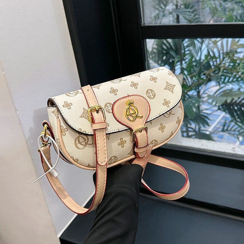 image-Women's Fashion Printed Saddle Bag All-match Shoulder Messenger Bag